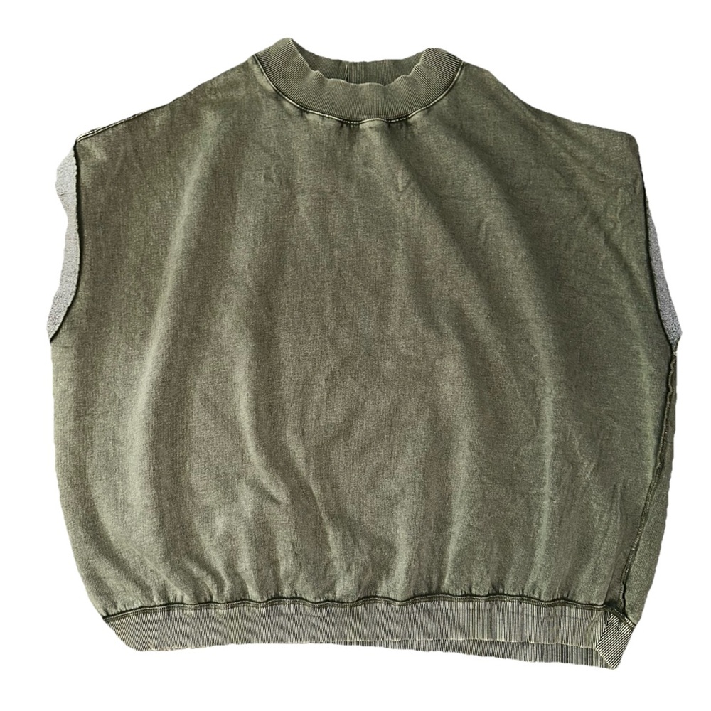 Free People Grove Pullover Green Size Med Oversized !!CHECK Measurements!! - Picture 2 of 13